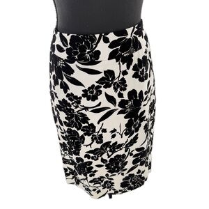 Review Australia Cascade Floral Velvet Flocked Pencil Skirt Size 8 US (12 AU)